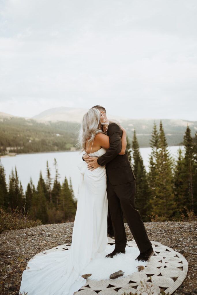 spring elopement at blue lakes. hiking elopement in the colorado mountains. off roading, ceremony, self solemnization. adventure wedding in the rockies.